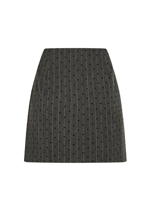 Roe mini dot skirt Dark Grey Melange Neo Noir 
